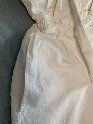 Mono Zara Blanco Algodón T. S Nuevo
