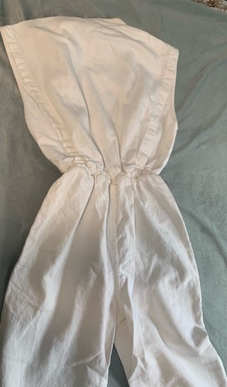 Mono Zara Blanco Algodón T. S Nuevo