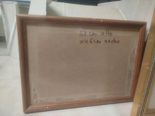 Marco dorado 36x25 cm( cada uno lleva las medidas
