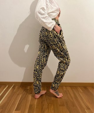Pantaloni fantasia gialli Please