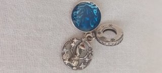 Charm Disney Olaf Plata Ley Azul