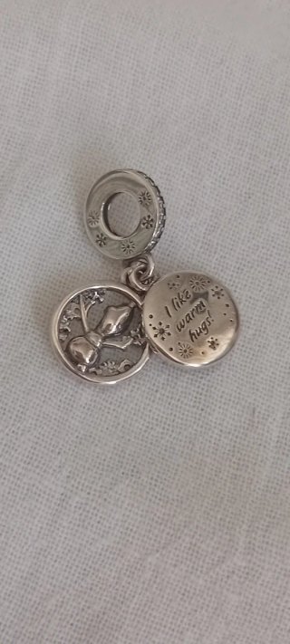 Charm Disney Olaf Plata Ley Azul
