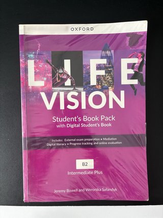 Libro inglés: Life Vision B2 Intermediate+Students