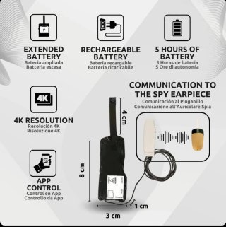 Alquilo Cámara Oculta 4K con Batería Extendida