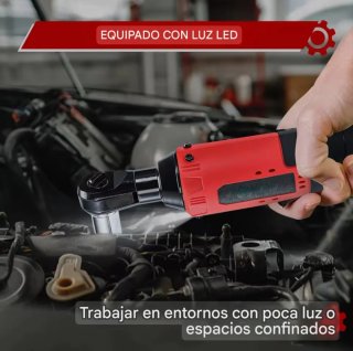 Llave Trinquete Inalámbrica Recargable (2 Baterías