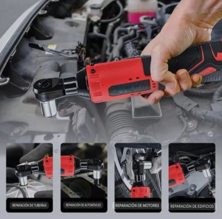 Llave Trinquete Inalámbrica Recargable (2 Baterías