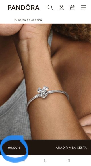 Pulsera + cadena seguridad Pandora