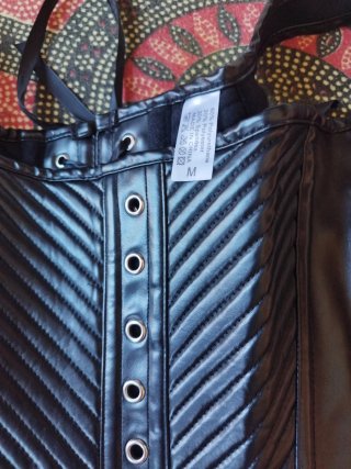 Corsé Gótico Negro Mujer Talla Única