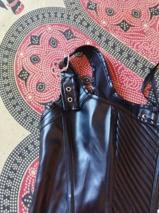 Corsé Gótico Negro Mujer Talla Única