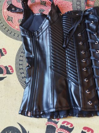 Corsé Gótico Negro Mujer Talla Única