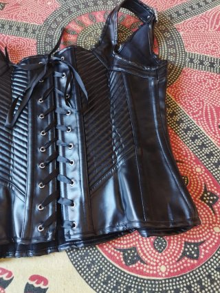 Corsé Gótico Negro Mujer Talla Única