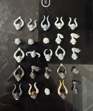 Legionaries Chosen Chaos Warhammer 40k Heads 2