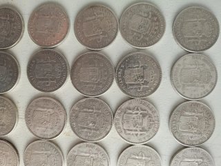 Lote de 25 monedas de plata antiguas
