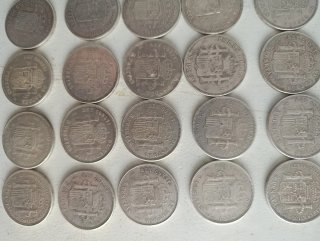 Lote de 25 monedas de plata antiguas