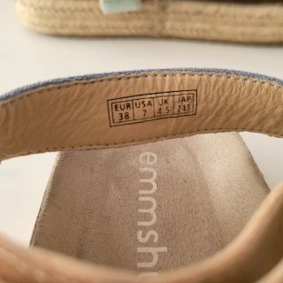 Sandalias plataforma Yute Talla 38