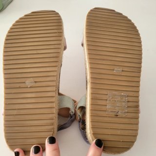 Sandalias plataforma Yute Talla 38