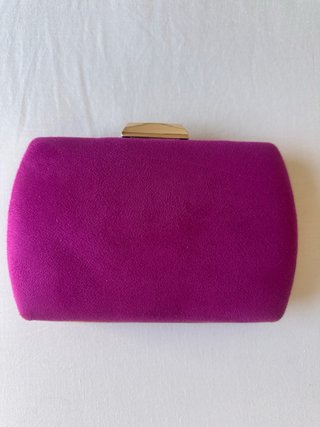 Bolso de fiesta fucsia y dorado
