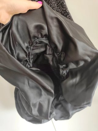Vestido lentejuelas negro