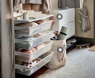Cesto rejilla IKEA 80x40x15 cm