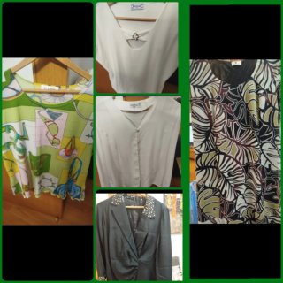 Varias piezas de ropa de señora talla grande