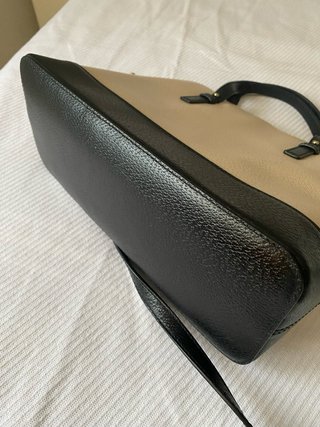 Bolso Kate Spade Cuero Beige y Negro