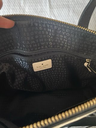 Bolso Kate Spade Cuero Beige y Negro