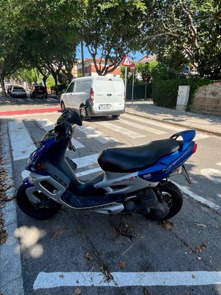 Peugeot Speedfight Scooter Azul/Blanco