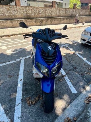 Peugeot Speedfight Scooter Azul/Blanco