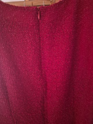 Vestido largo rojo brillante
