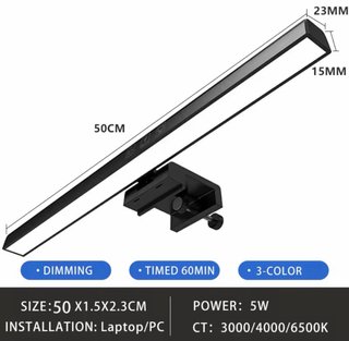 Barra de luz LED para monitor 50cm