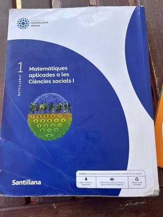 Matemàtiques Ciències Socials I. 1 batxillerat