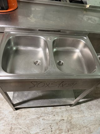 Fregadero Acero Inox 80x51x84 buen estado