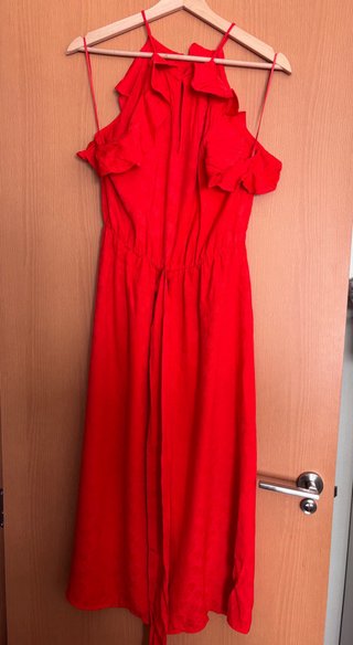 Vestido Zara naranja Talla S