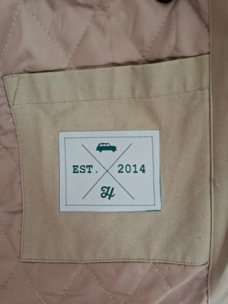 Chaqueta militar Hutton kaki acolchada