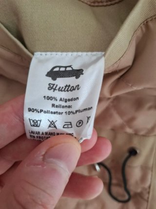 Chaqueta militar Hutton kaki acolchada