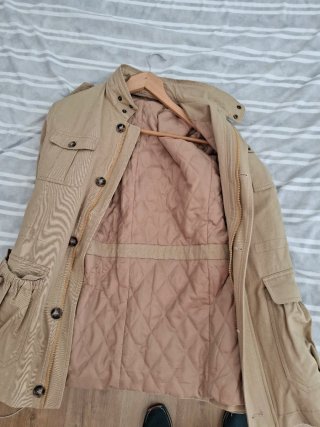 Chaqueta militar Hutton kaki acolchada
