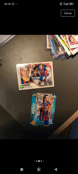 Lote cromos Messi