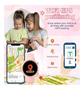 Reloj Inteligente Alutoria Niña Rosa GPS