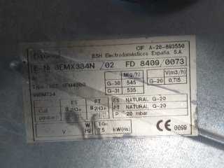 Placa de Gas Balay 4 Fuegos
