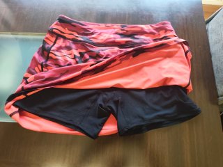 Falda Padel Camuflaje Rojo