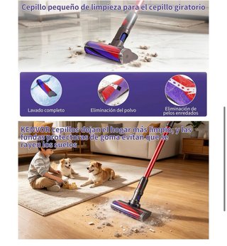 NUEVO! Cepillo Rodillo LED para Dyson