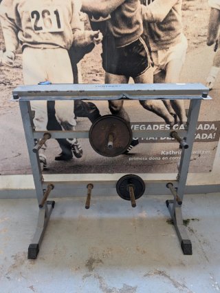 Mini rack di pesi + supporto dischi