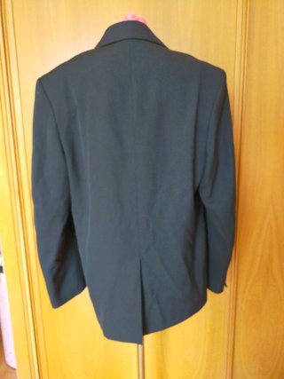 Americana Zara azul marino doble botonadura