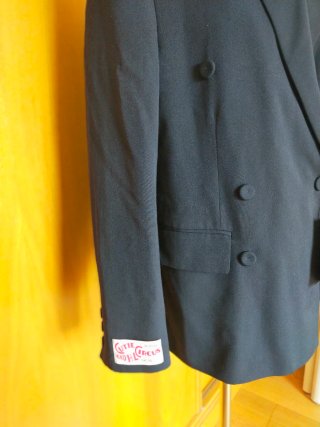 Americana Zara azul marino doble botonadura