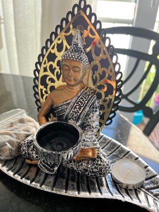 Buda Zen Decorativo con Portavelas
