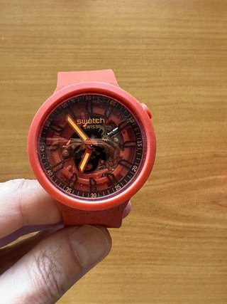 Reloj Swatch Naranja y Rosa