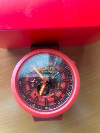 Reloj Swatch Naranja y Rosa