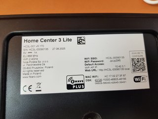 FIBARO Home Center 3 Lite Z-Wave Plus