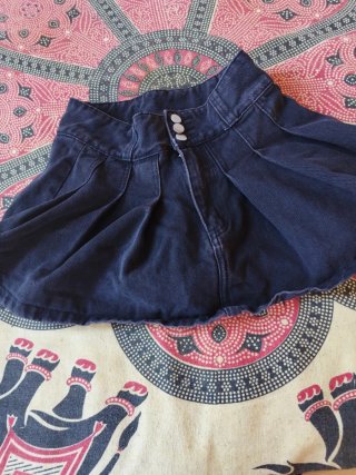 Mini falda vaquera mujer