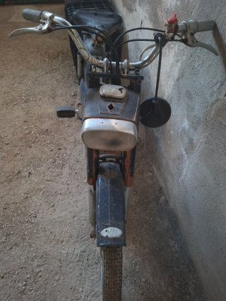Moped Clásico Negro/Plateado